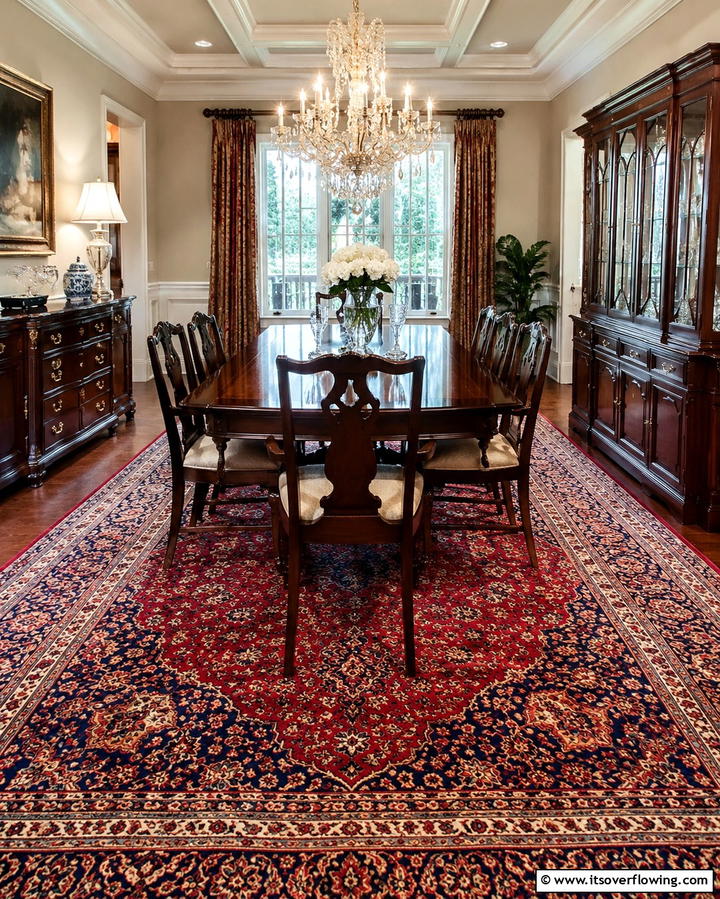 Persian Rugs for Timeless EleganceOne - 30 Dining Room Rug Ideas to Anchor Your Table Setting