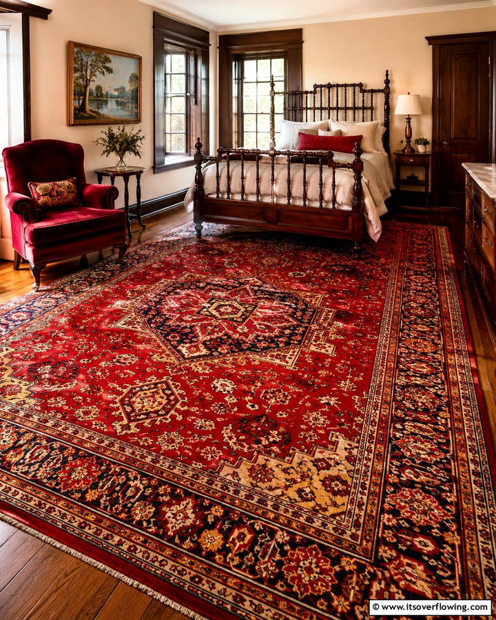 Persian Rugs - 25 Victorian Bedroom Ideas for Timeless Elegance