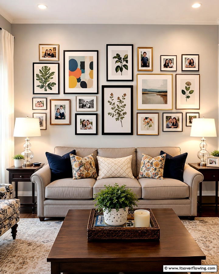 Personal Gallery Wall - 20 Snug Room Ideas for a Cozy and Inviting Space