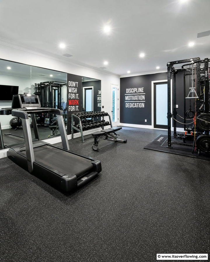 Personal Home Gym - 21 Bonus Room Ideas to Maximize Unused Spaces