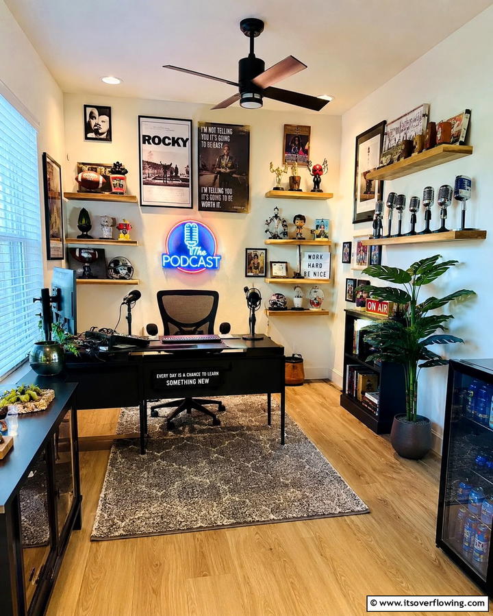 Personal Touches and Decor - 25 Podcast Room Ideas for a Professional Setup