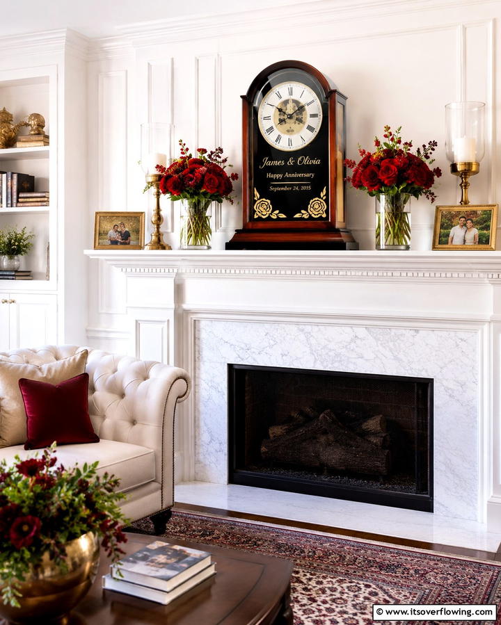 Personalized Anniversary Clock - 25 40th Wedding Anniversary Gift Ideas They’ll Love