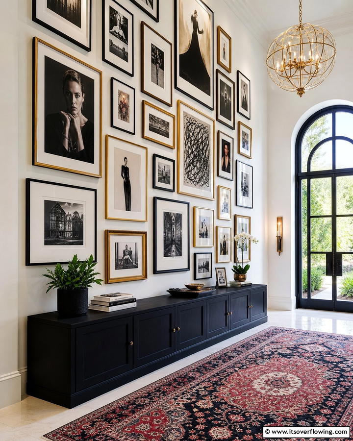 Personalized Art Gallery - 21 Foyer Decor Ideas to Elevate Your Entryway’s First Impression