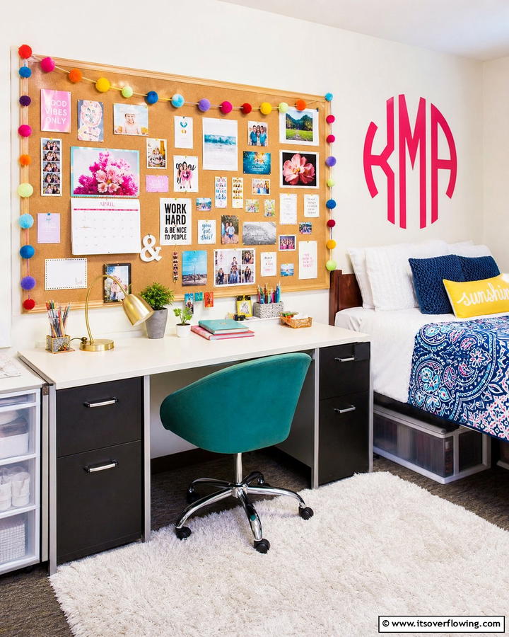 Personalized Bulletin Boards - 21 Dorm Room Decorating Ideas for Style and Function
