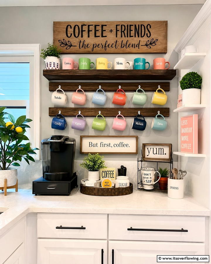 Personalized Coffee Mugs - 20 Office Kitchen Ideas to Maximize Your Workspace