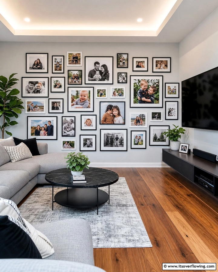 Personalized Custom Photo Collages - 30 Wall Covering Ideas to Transform Your Interior Design