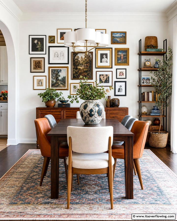 Personalized Decorative Touches - 30 Transitional Dining Room Ideas Blending Modern and Classic