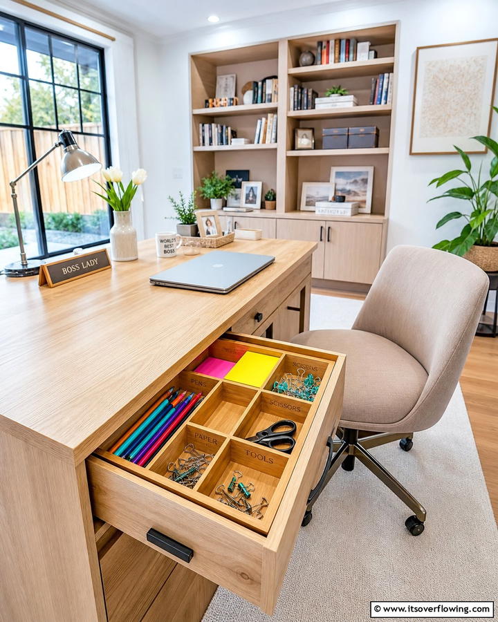 Personalized Desk Inserts - 21 Desk Organization Ideas for Clutter-Free Workspaces