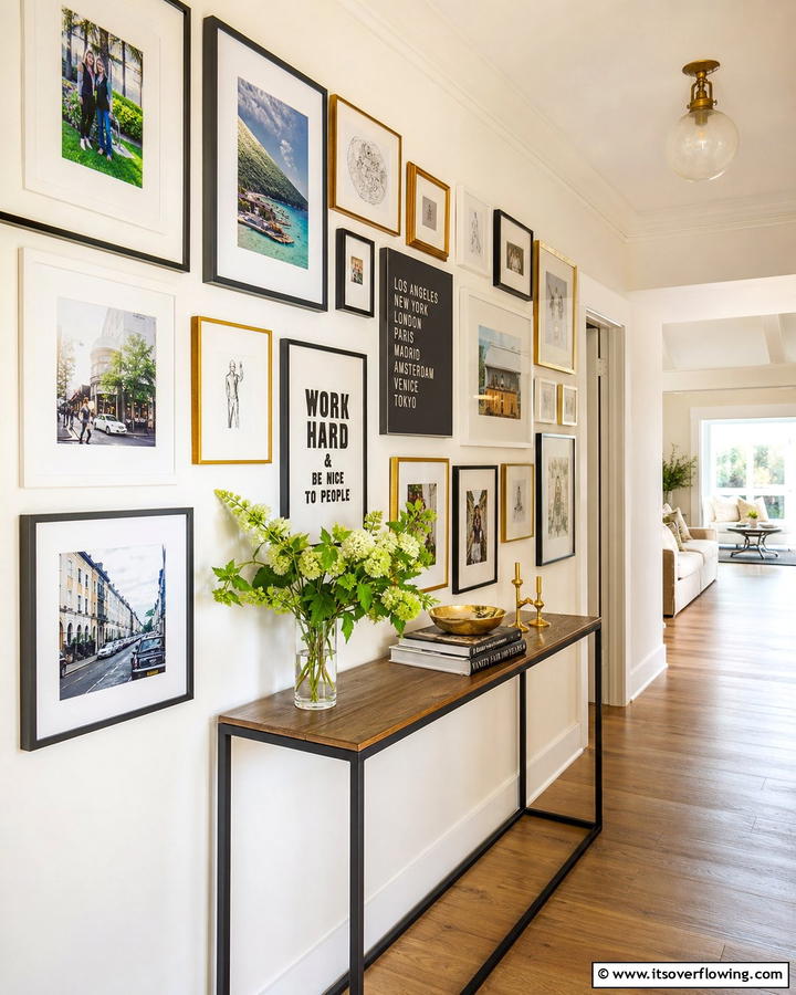 Personalized Gallery Display - 30 Inspiring Home Decor Ideas to Refresh Your Living Space