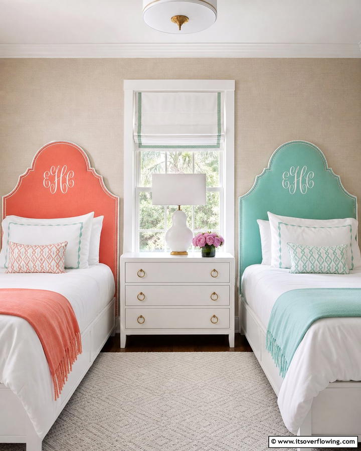 Personalized Headboards - 25 Twin Bedroom Ideas for Shared Spaces