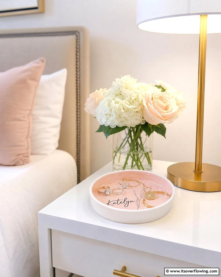 Personalized Jewelry Catchall - 30 Clever Jewelry Storage Ideas to Keep Accessories Tidy