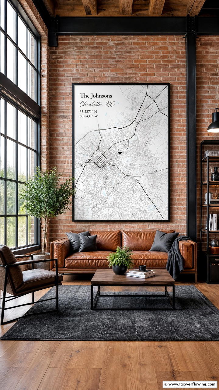 Personalized Map - 25 First Wedding Anniversary Gift Ideas to Celebrate Love