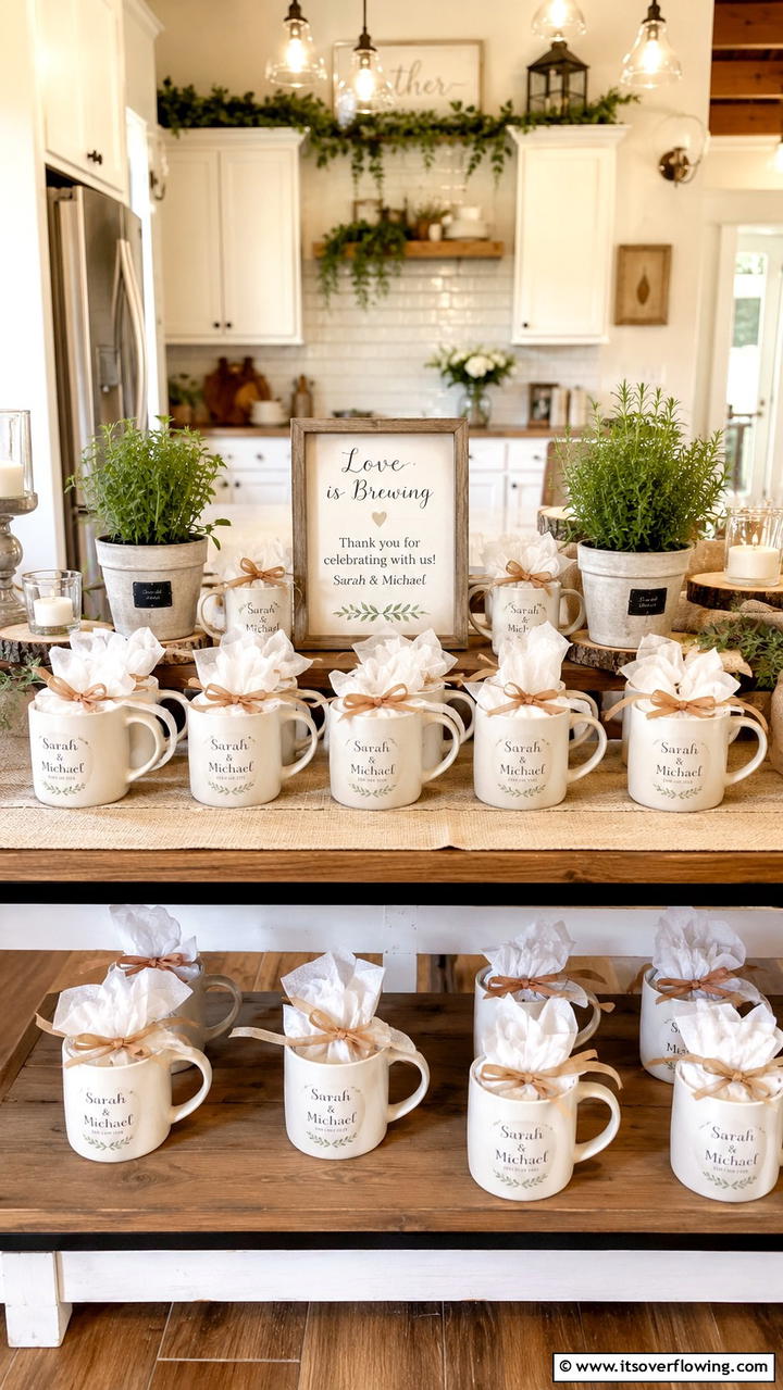 Personalized Mugs - 21 Thoughtful Wedding Favors Ideas Your Guests Will Love