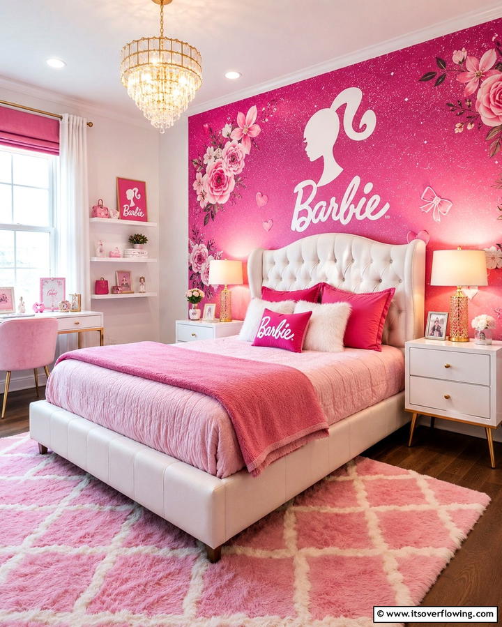 Personalized Name Decor - 25 Fun Barbie Room Ideas for Kids and Collectors