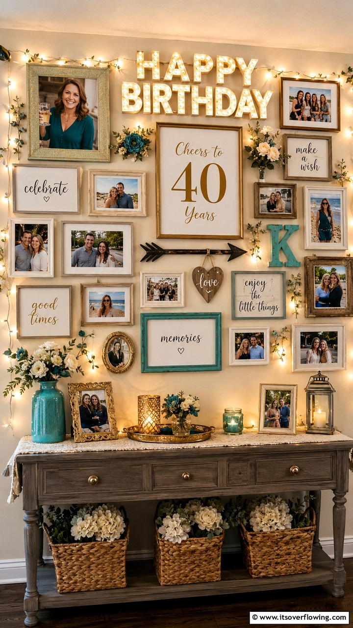 Personalized Photo Collage - 30 Birthday Decoration Ideas for Memorable Celebrations