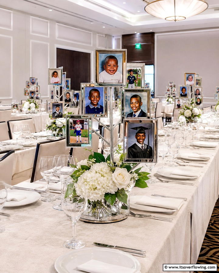 Personalized Photo Collage Centerpieces - 25 Graduation Centerpiece Ideas for Memorable Celebrations