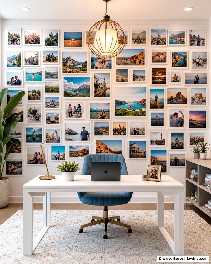 Personalized Photo Collage - 20 Home Office Background Ideas for Professional Vibes