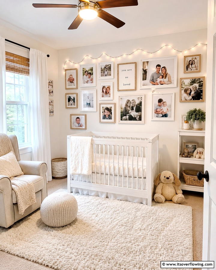 Personalized Photo Displays - 30 Small Nursery Ideas for Adorable Compact Spaces