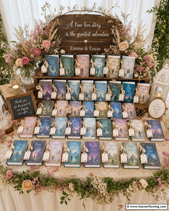Personalized Storybook Favors - 25 Fairytale Wedding Ideas for Your Dream Ceremony