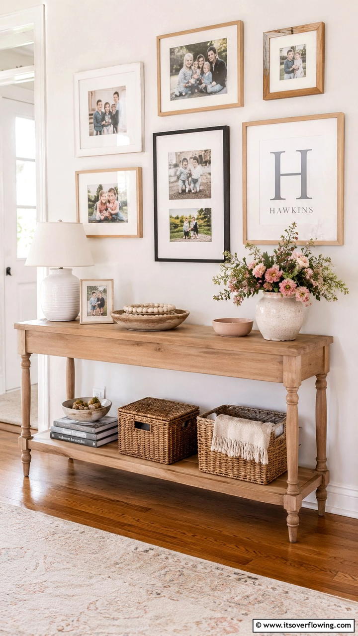 Personalized Touch - 30 Console Table Decor Ideas- Elevate Entryways and Halls