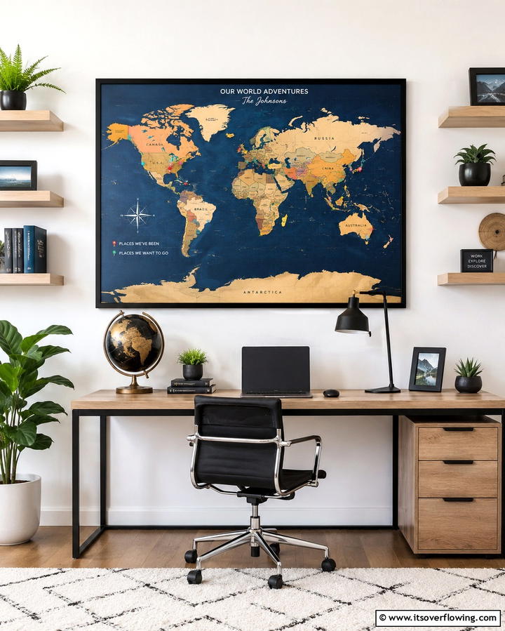 Personalized Travel Map - 25 40th Wedding Anniversary Gift Ideas They’ll Love