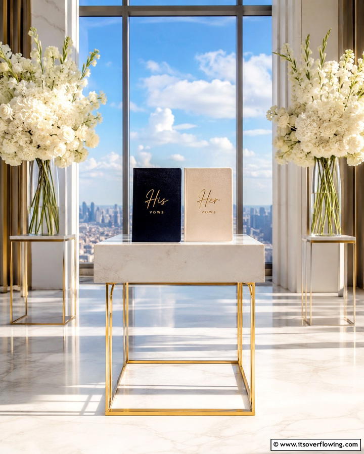 Personalized Vow Books - 30 Unique Wedding Ceremony Ideas for Your Perfect Day