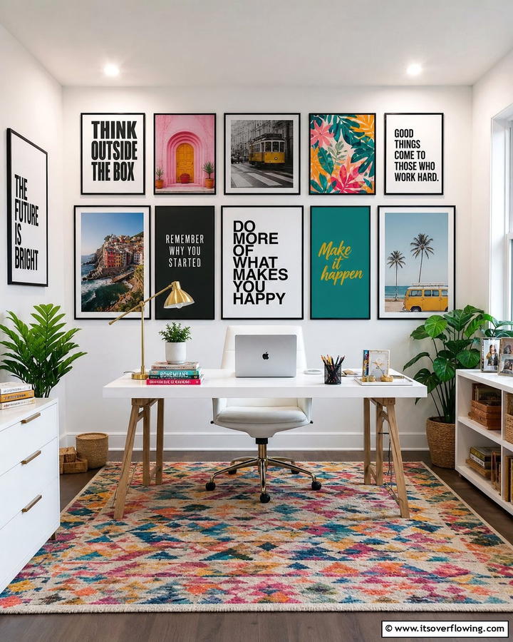 Personalized Wall Art - 21 Modern Home Office Ideas for Productivity & Style