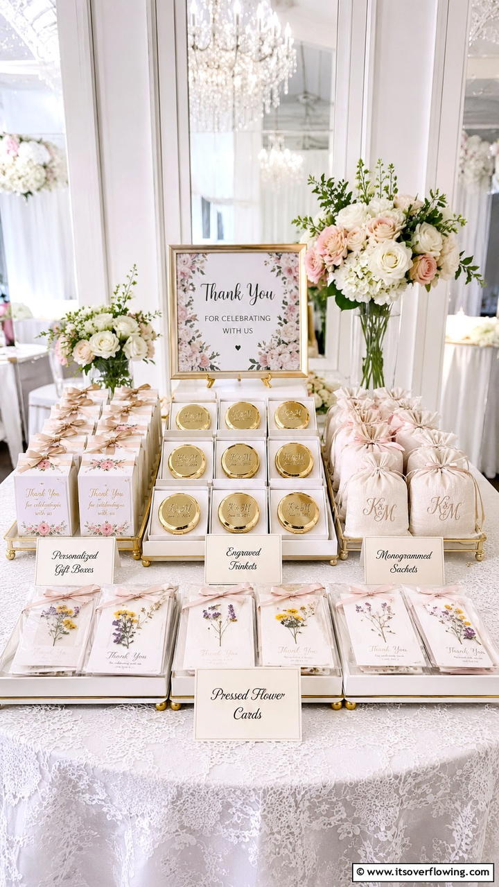 Personalized Wedding Favors - 30 Bridgerton Wedding Ideas for Regency-Inspired Celebrations
