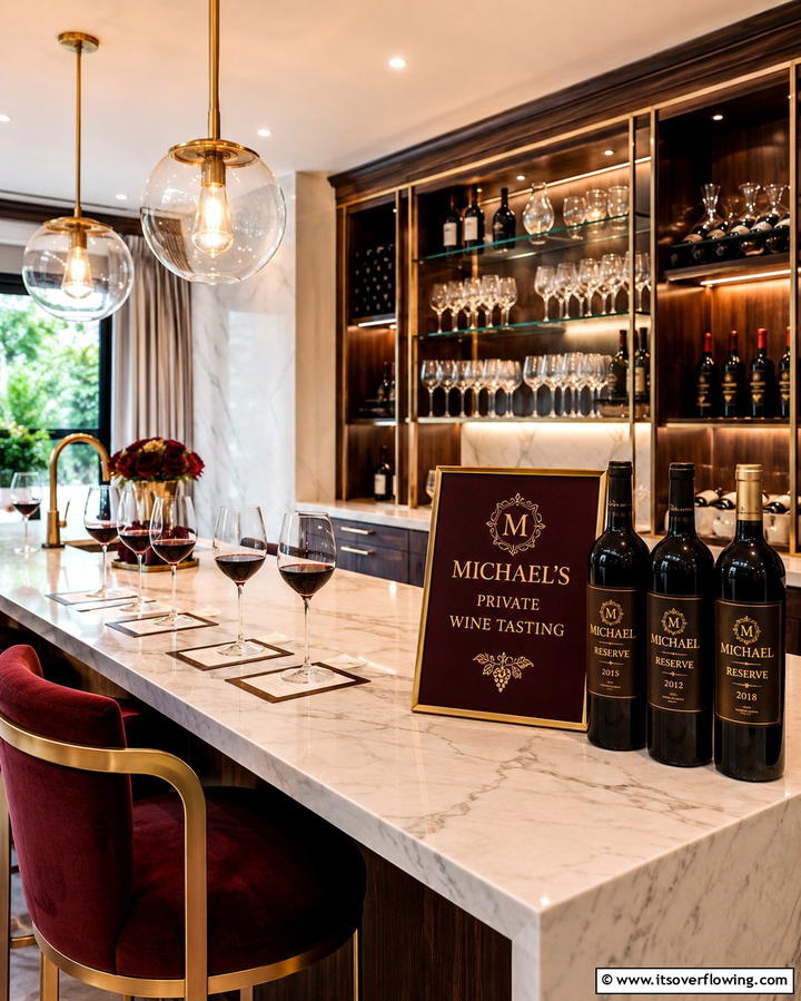 Personalized Wine Tasting Evening - 30 50th Wedding Anniversary Ideas for Golden Love