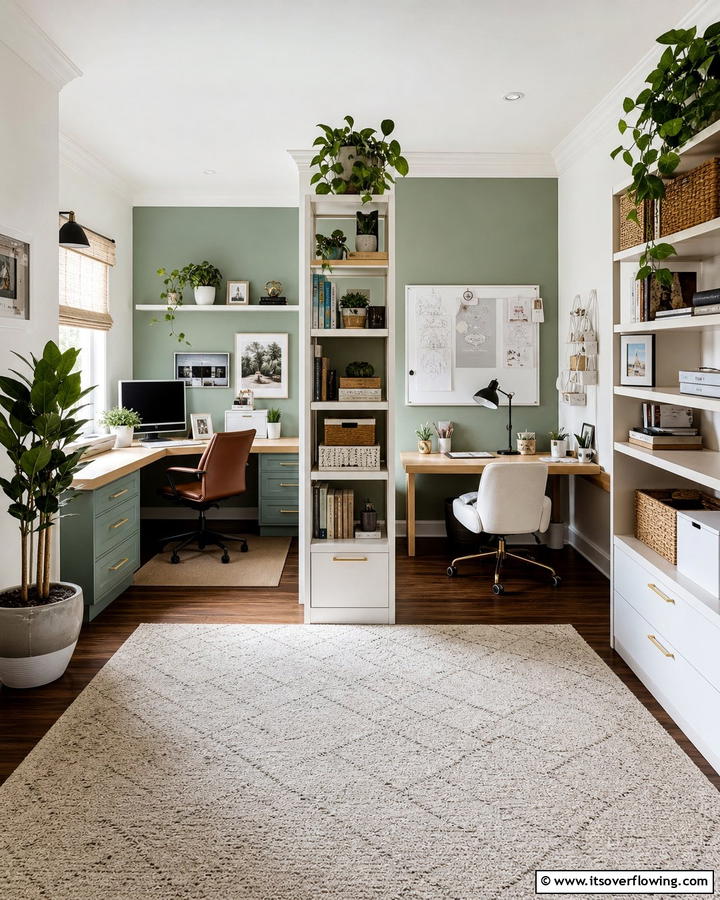 Personalized Workspace Zones - 21 Small Office Ideas to Maximize Productivity in Tight Spaces