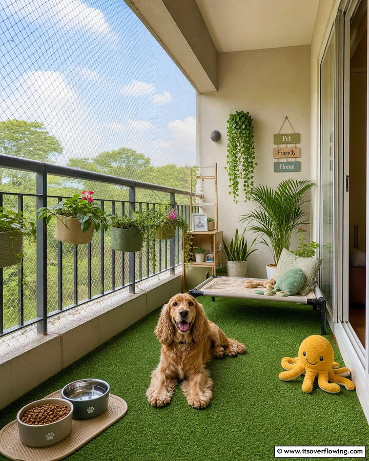 Pet Friendly Balcony Haven - 20 Second Story Balcony Ideas for Stunning Views