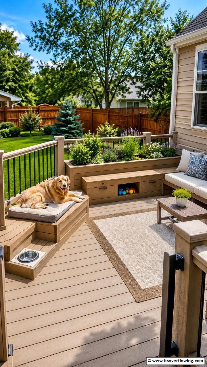Pet Friendly Composite Deck - 30 Composite Deck Ideas- Stylish and Durable Outdoor Designs
