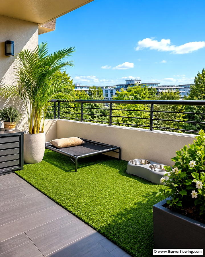 Pet Friendly Haven - 25 Large Balcony Ideas for Stunning Outdoor Spaces