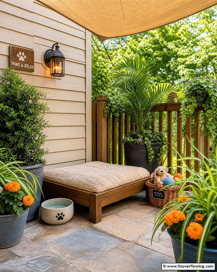Pet Friendly Patio Corner - 20 Creative Corner Patio Ideas for Small Outdoor Spaces