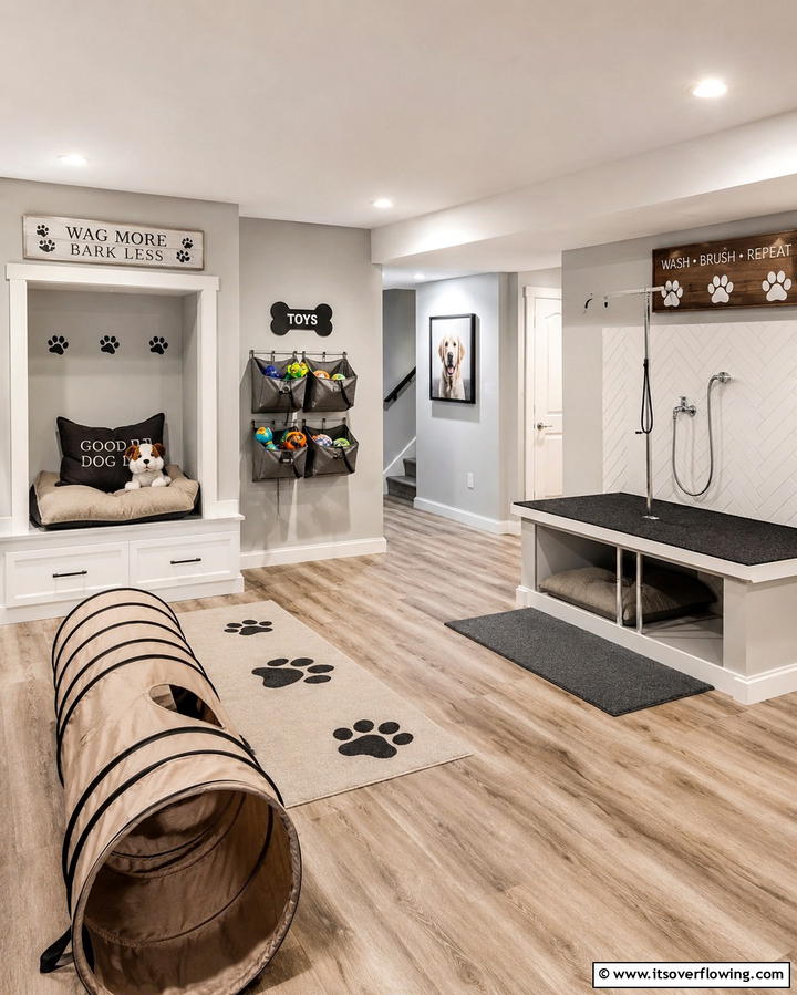 Pet Friendly Zone - 25 Basement Decorating Ideas to Transform Your Space