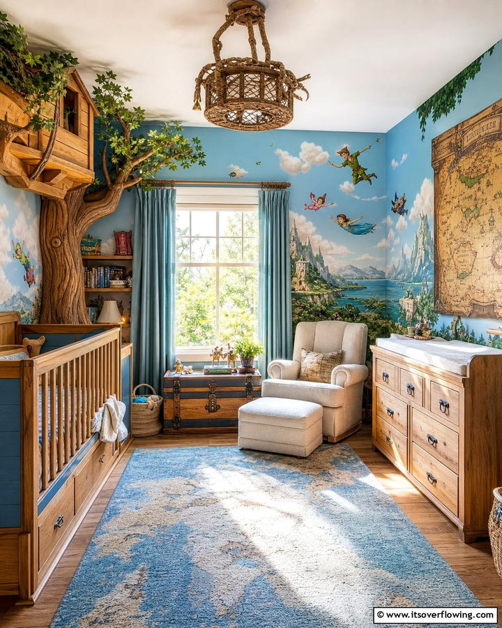 Peter Pan Neverland Nursery - 30 Disney Nursery Ideas for Magical Baby Rooms