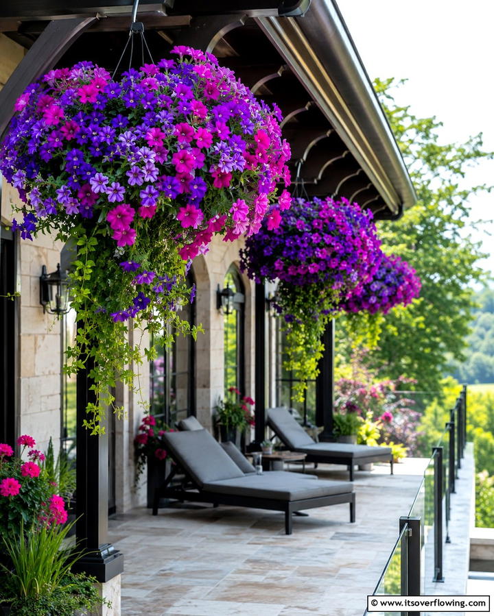 Petunias for Vibrant Hanging Displays - 25 Patio Plants to Beautify Your Outdoor Living Space