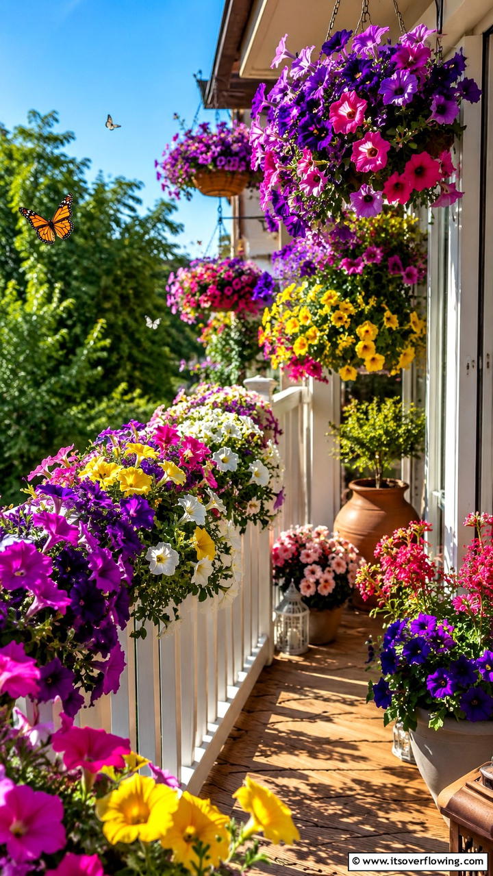 Petunias - 30 Flowering Plants for Balcony Gardens - Colorful Displays