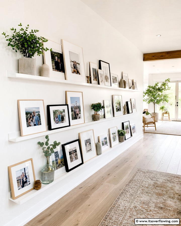 Photo Display Ledges - 20 Photo Storage Ideas to Organize Your Memories