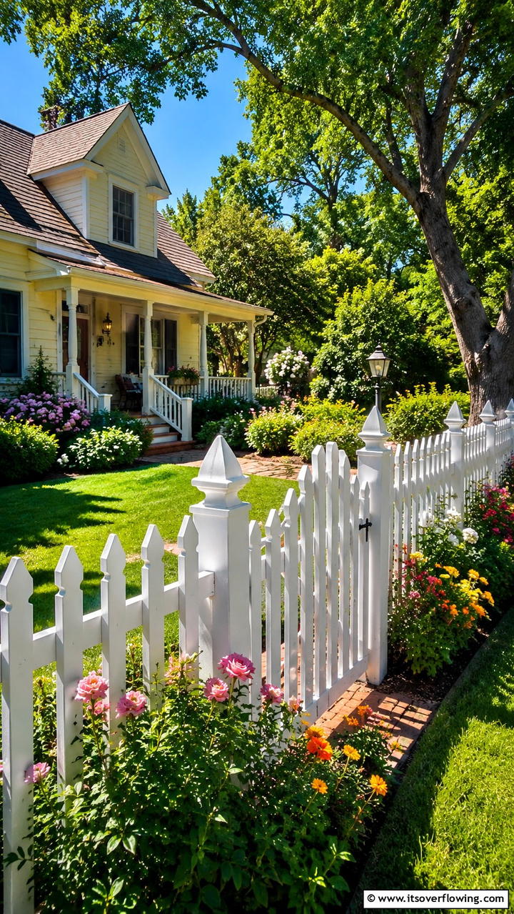 Picket Fence - 21 Popular Types of Fences for Privacy and Curb Appeal