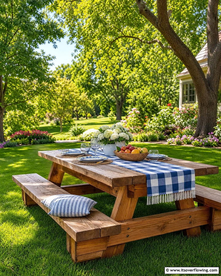 Picnic Table - 21 Outdoor Seating Ideas for Comfortable Gatherings
