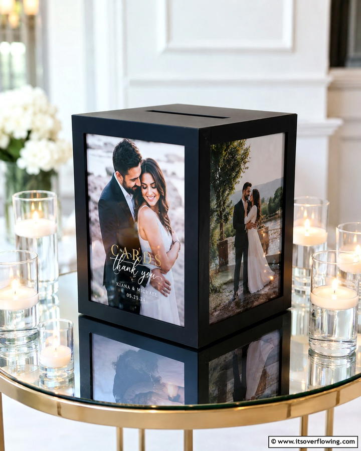 Picture Frame Card Box - 30 Creative Wedding Card Box Designs for Guests