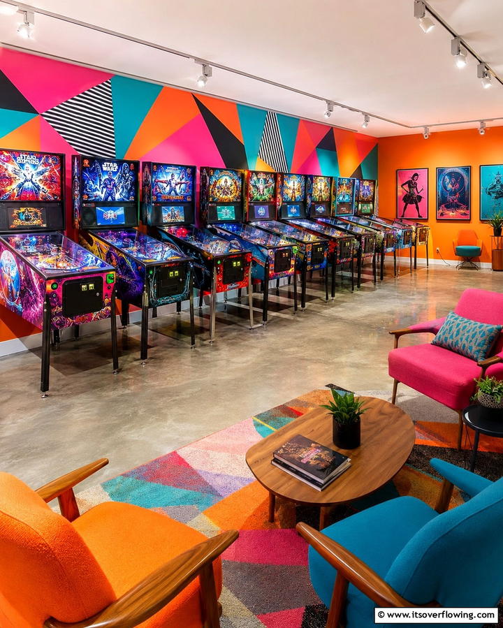 Pinball Paradise - 25 Luxury Game Room Ideas for the Ultimate Entertainment Space