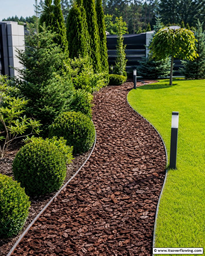 Pine Bark Mulch Pathway - 25 Mulch Pathway Ideas for a Beautiful Garden