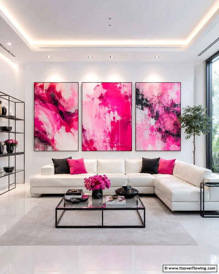 Pink Art Pieces - 25 Pink Room Ideas to Create a Cozy and Inviting Space