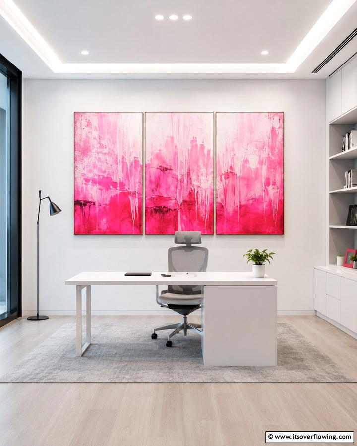 Pink Artwork for a Subtle Pop - 25 Pink Room Ideas to Create a Cozy and Inviting Space