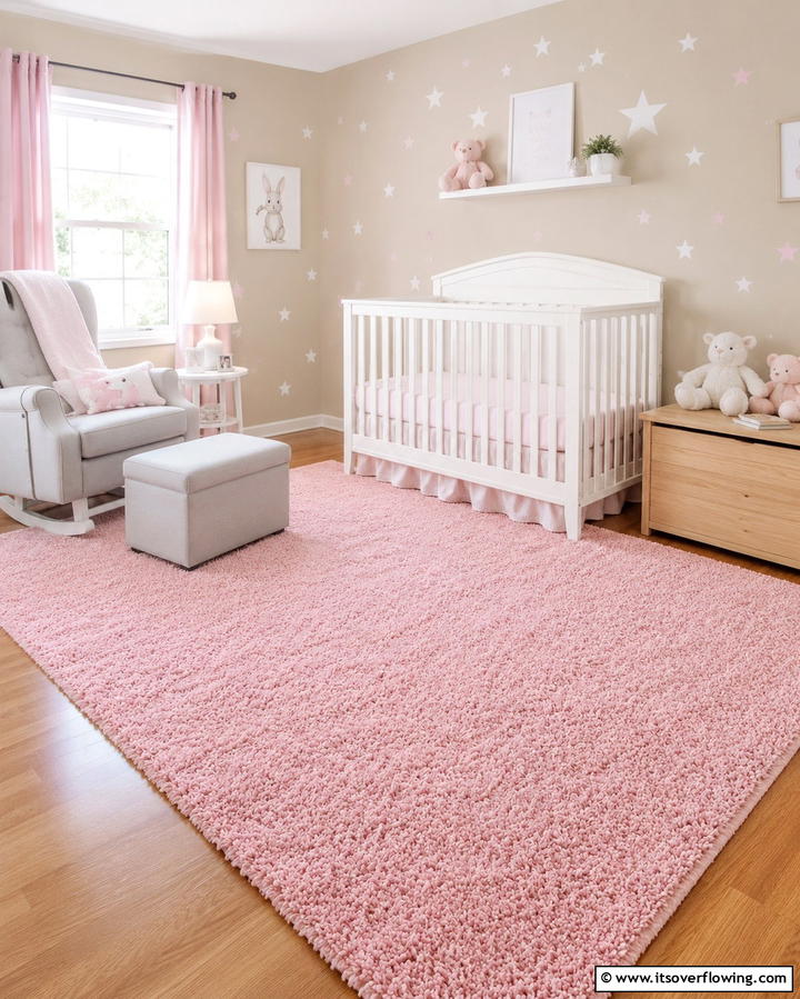Pink Rugs for a Cozy Foundation - 25 Pink Room Ideas to Create a Cozy and Inviting Space