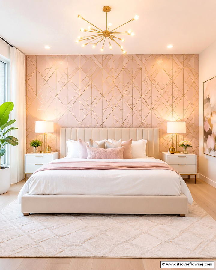Pink and Gold Wallpaper - 25 Pink and Gold Bedroom Ideas for a Luxurious Retreat