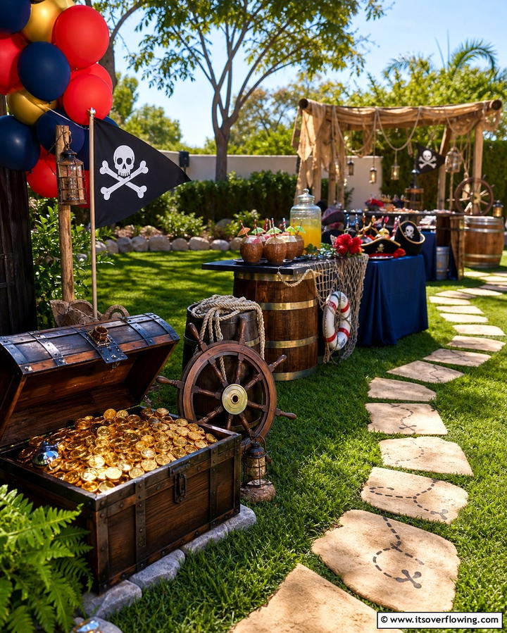 Pirate Adventure Party - 25 Backyard Birthday Party Ideas for Unforgettable Celebrations