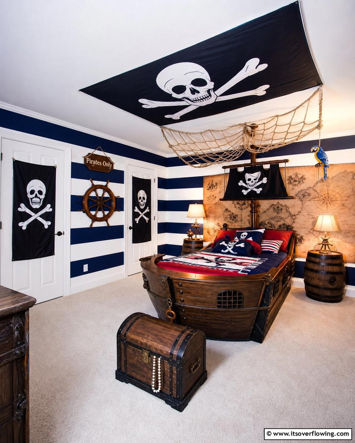 Pirate Flag Decorations - 20 Pirate-Themed Bedroom Ideas for Adventurous Kids